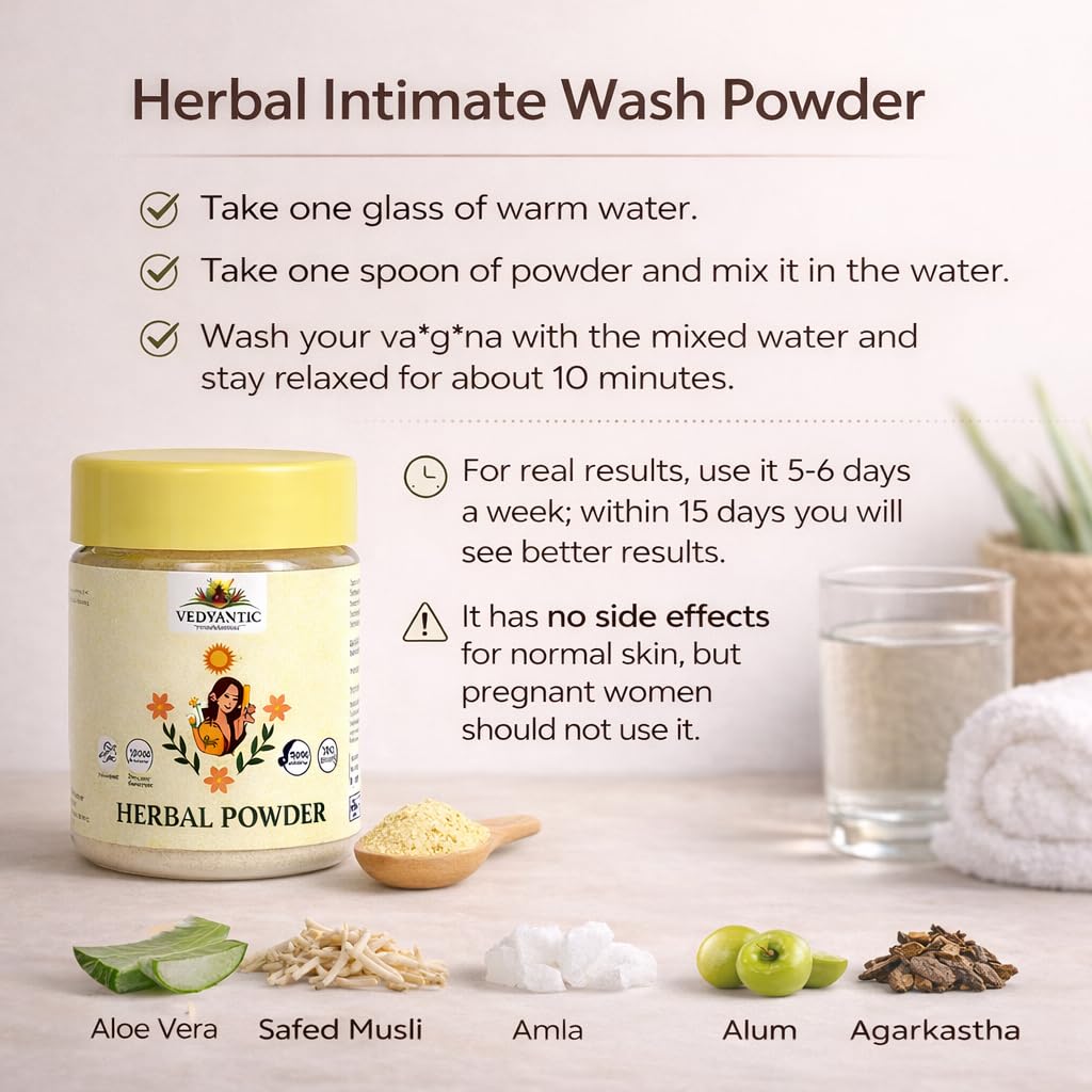 Herbal Intimate Wash Powder for Women 100gm
